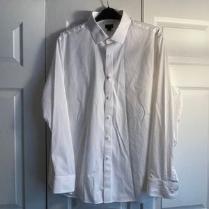 J Crew Long Sleeve White dress shirt
